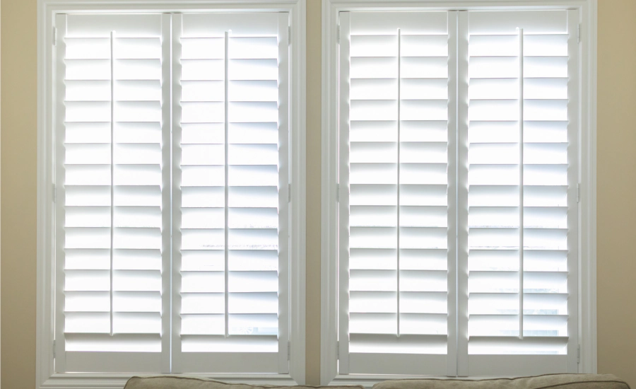 installed window shutters